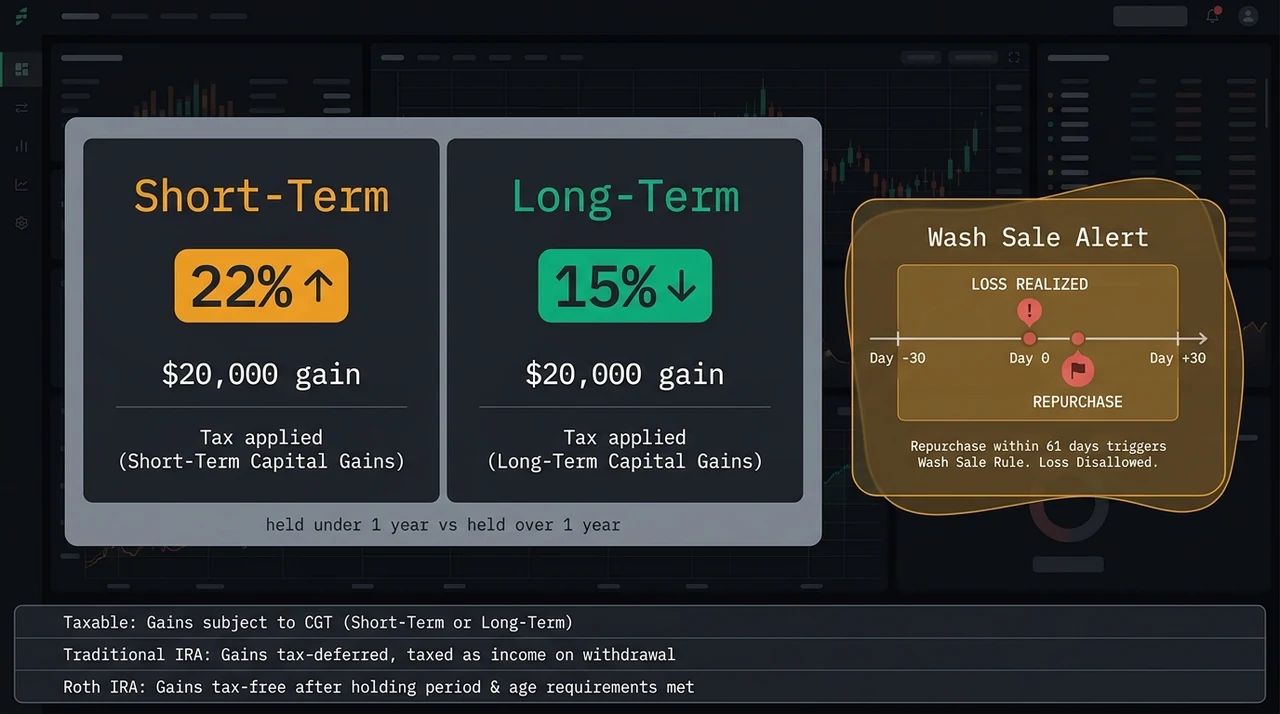 Swing Trading Taxes: Short-Term Capital Gains and Wash Sales